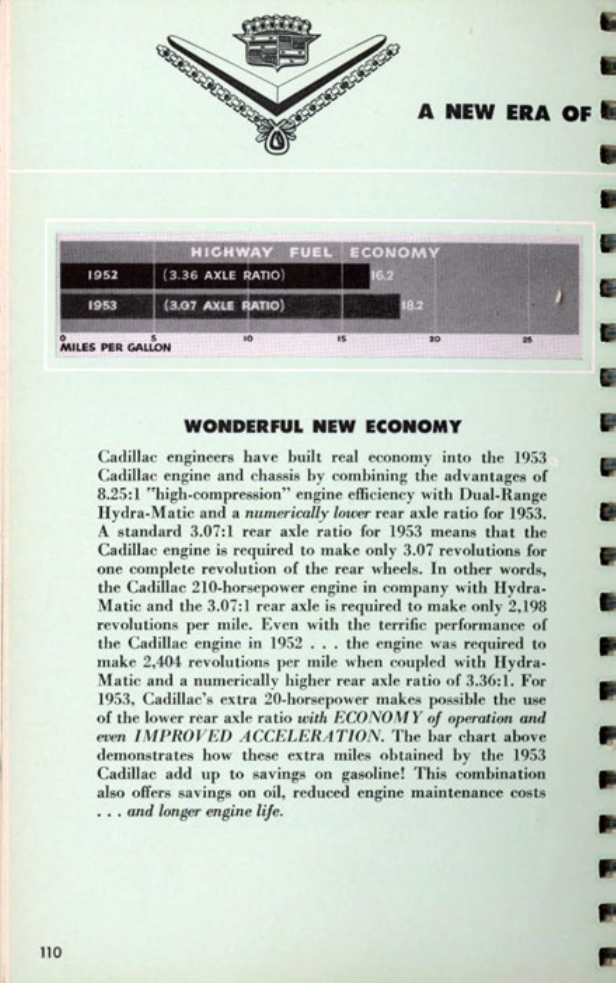 1953 Cadillac Salesmans Data Book Page 58